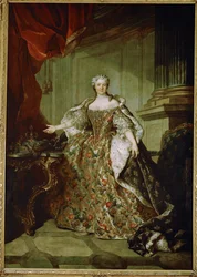 Marie Leszczynska, koningin van Frankrijk, vrouw van Lodewijk XV, dochter van Stanislas Leszczynski, koning van Polen ...