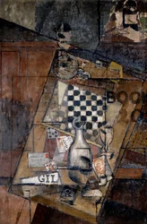Stilleven met een schaakbord, 1912