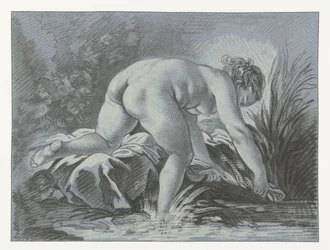 Vrouw aan het wassen