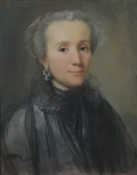 Portret van een vrouw uit de Poolse adel, 1776