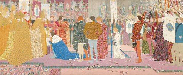 De Kroning in Reims van de Dauphin (Jeanne d
