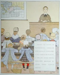 De leerlingen van juffrouw Genseigne, illustratie uit 