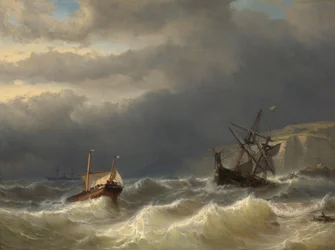 Storm in de Straat van Dover