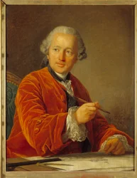 Portret van Germain Soufflot (1713-1780) architect van het Pantheon