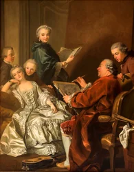 Carle Van Loo en zijn familie