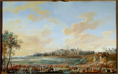 Oorlog van de Oostenrijkse Successie: Intocht van koning Lodewijk XV in Mons, 30 mei 1747