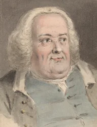 Portret van een Man met een Dubbele Kin