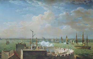 De haven van Cherbourg, 1822