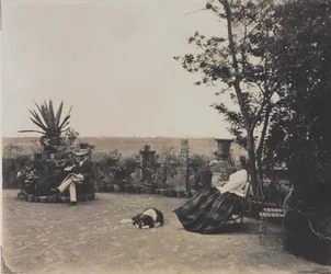 Ongenaamd Man en Vrouw Ontspannen, c. 1854
