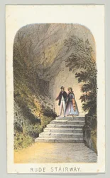 Ruwe trap, uit de serie, Uitzichten in Central Park, New York, Deel 2, 1864