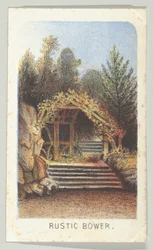 Rustieke prieel, uit de serie, Uitzichten in Central Park, New York, Deel 3, 1864