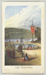 De fontein, uit de serie, Uitzichten in Central Park, New York, Deel 3, 1864
