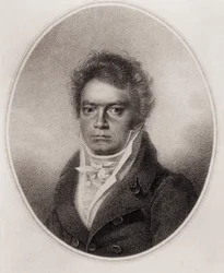 Ludwig van Beethoven, Duitse componist (gravure)