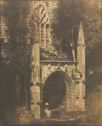Fontein van Notre-Dame in Saint-Brieuc, Bretagne, ca. 1853