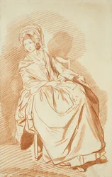 Studie van een Zittende Dame