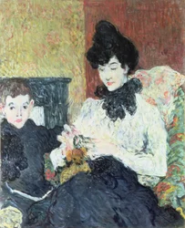 Mevrouw Doubrere en haar zoon