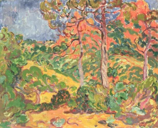 Zon door de bomen, ca. 1908-09