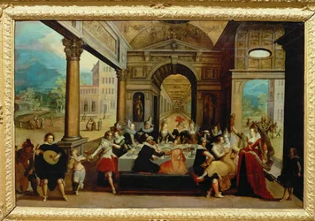 Scènes uit het leven van de verloren zoon (schilderij op doek)