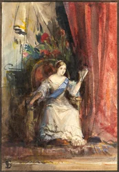 Koningin Victoria aan het hof, 1838