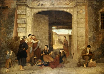 De eeuwige deur Cairate, Lombardije, 1876