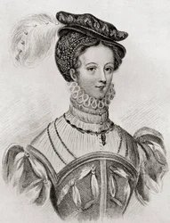 Mary, Queen of Scots, 16 jaar oud, uit The Girl Through the Ages, gepubliceerd 1933