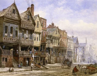 Watergate Street, Chester, naar het westen kijkend