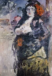 Carmencita, Portret van Charlotte Berend-Corinth in Spaanse Kleding