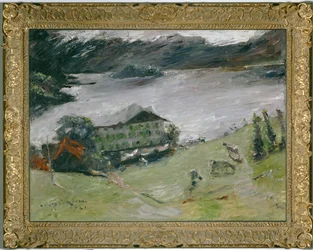 Landschap aan de Walchensee (olieverf op doek)