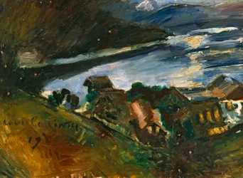 De Walchensee bij maanlicht