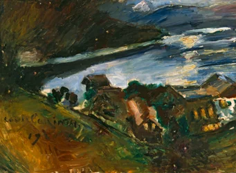 De Walchensee bij maanlicht