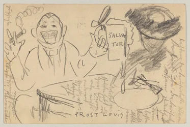 Lovis Corinth aan Carl Strathmann: Postkaart, Poststempel 13 maart 1903