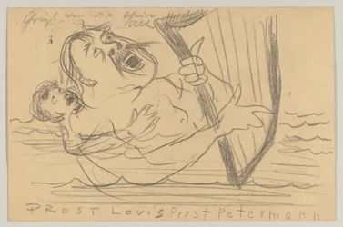 Lovis Corinth aan Carl Strathmann: Ansichtkaart, Poststempel 18 juli 1903