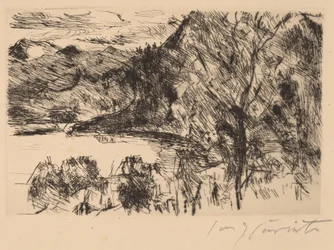 Walchensee met Jochberg, 1923