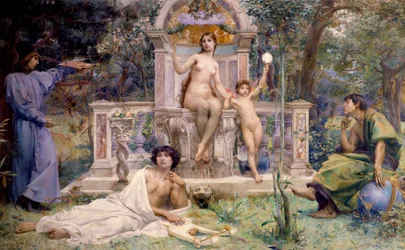 Decoratie van het Hotel Watel-Dehaynin: de Waarheid