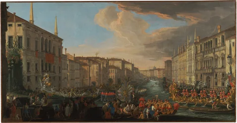 Regatta op het Grote Kanaal ter Ere van Frederik IV van Denemarken