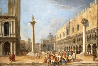 De Piazzetta, Venetië, kijkend naar het Piazza San Marco