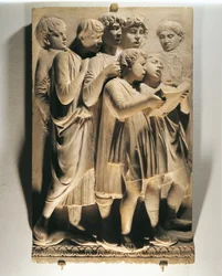 Laudate Eum in choro (Psalm 150, Laudate Dominum), paneel met zingende kinderen