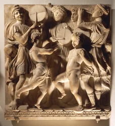 Laudate Eum in timpano (Psalm 150, Laudate Dominum), paneel met drummers