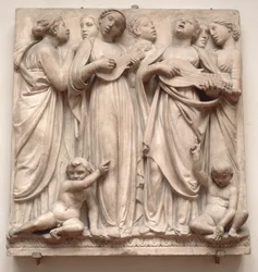 Zingende engelen, reliëf van de Cantoria, ca. 1432-38