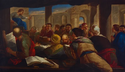 Christus in discussie met de artsen