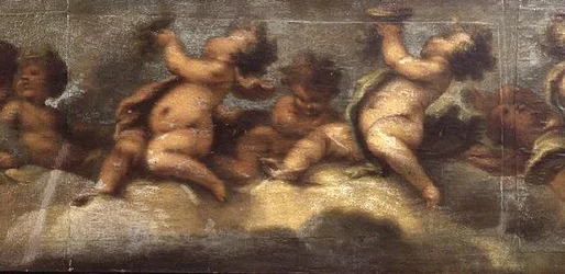 Putti disporting (detail)