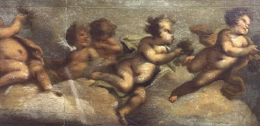 Putti die spelen (detail)