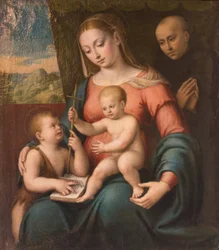 Maagd met Kind, de jonge St. Johannes en een St. Nicolaas van Tolentino