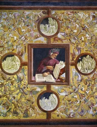Dante Alighieri, portret uit de cyclus van Illustere personen