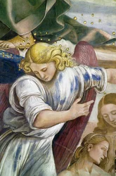 Uitverkorenen, uit Laatste Oordeel fresco cyclus