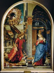 De Annunciatie ... (schilderij op doek)