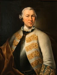 Portret van graaf Karl von Sievers 1710-1774, 1755