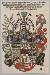 Wapen van Johan Frederik, keurvorst van Saksen, genaamd de Grootmoedige