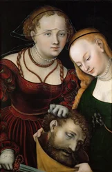 Judith en haar dienstmaagd met het hoofd van Holofernes, na 1537
