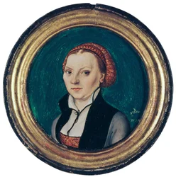 Portret van Katharina von Bora, Vrouw van Martin Luther